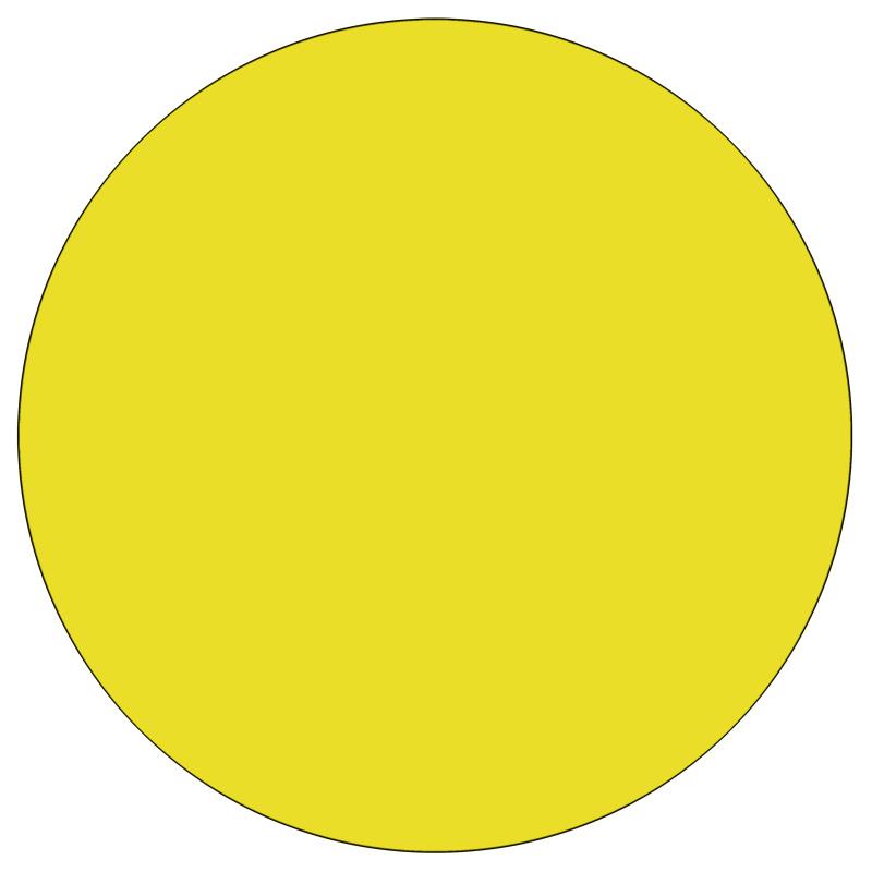 48- Round Yellow HP Laminate Activity Table - Mobile with Adjustable Legs