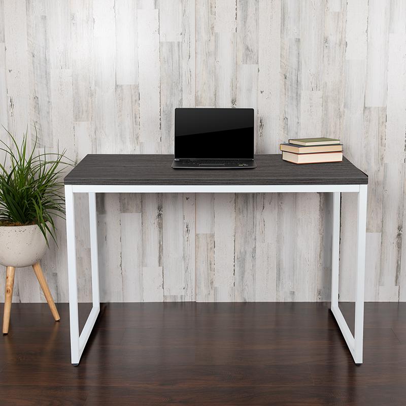 Modern Commercial Grade Desk Industrial Style Computer Desk Sturdy Home Office Desk - 47" Length - Gray