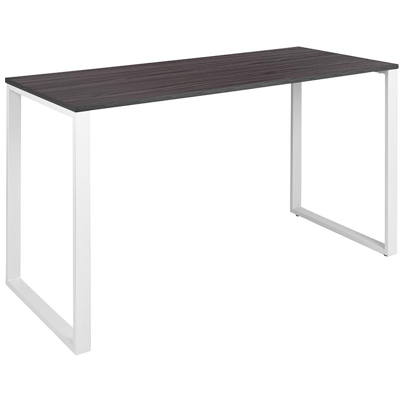 Image of Modern Commercial Grade Desk Industrial Style Computer Desk Sturdy Home Office Desk - 55" Length - Gray