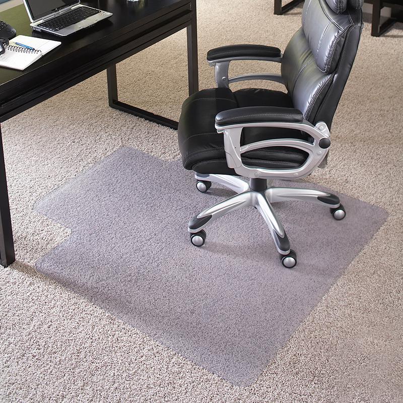 Big & Tall 400 lb. Capacity Carpet Chair Mat with Lip - 45- x 53-