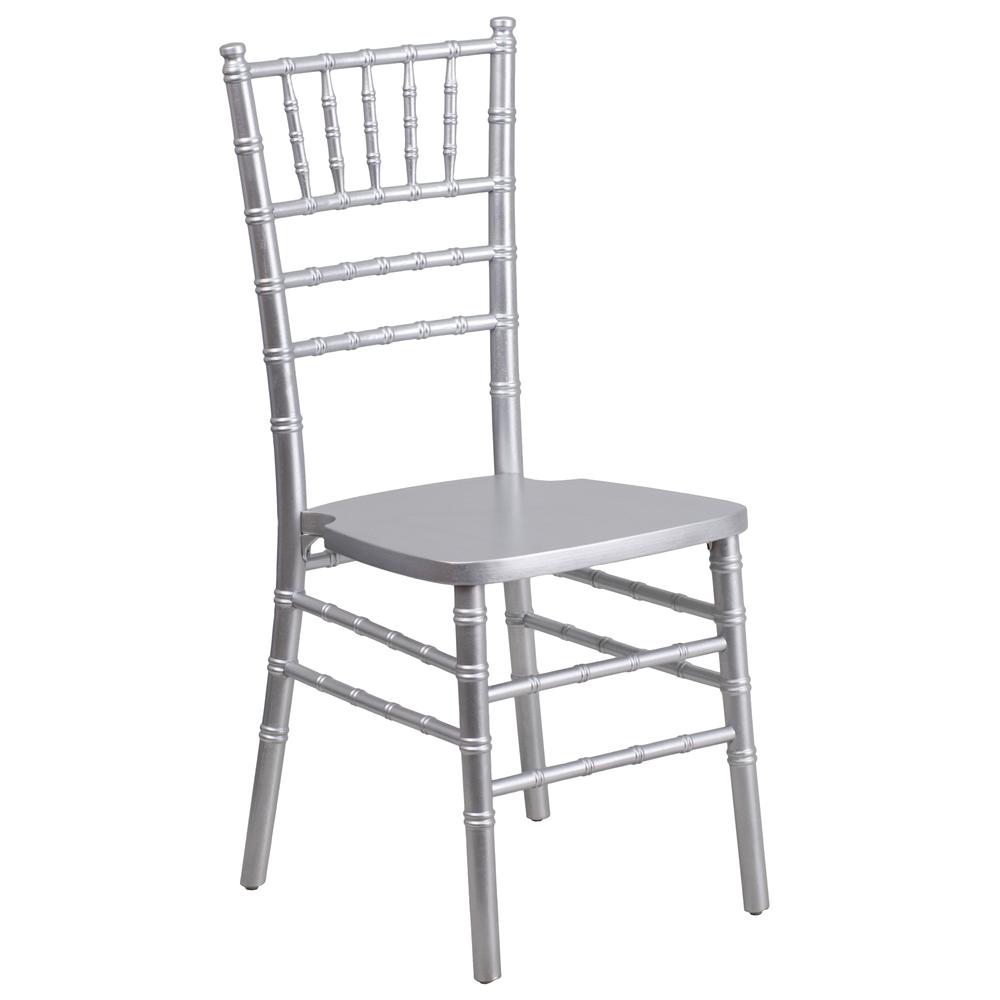 HERCULES Series Silver Wood Chiavari Chair