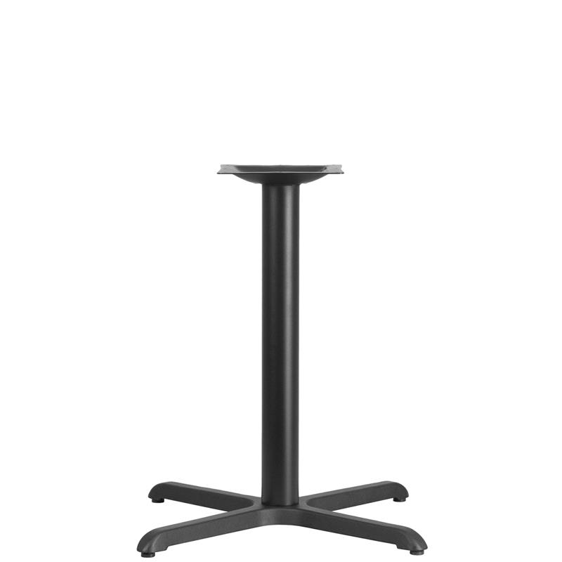 30- x 30- Restaurant Table X-Base with 3- Table Height Column