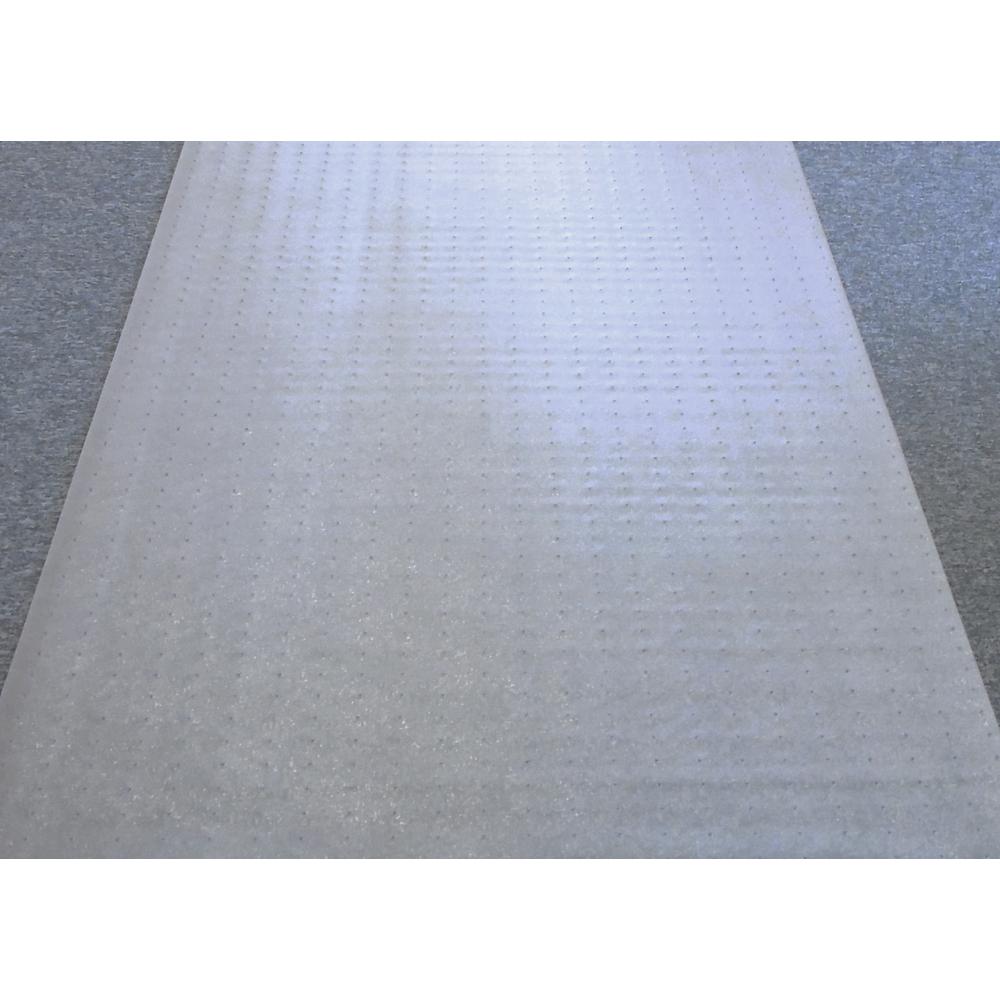 Floortex Long & Strong Hallway Runner - Clear PVC Carpet Protector Roll Mat - Standard Pile Carpets - 27" x 12ft