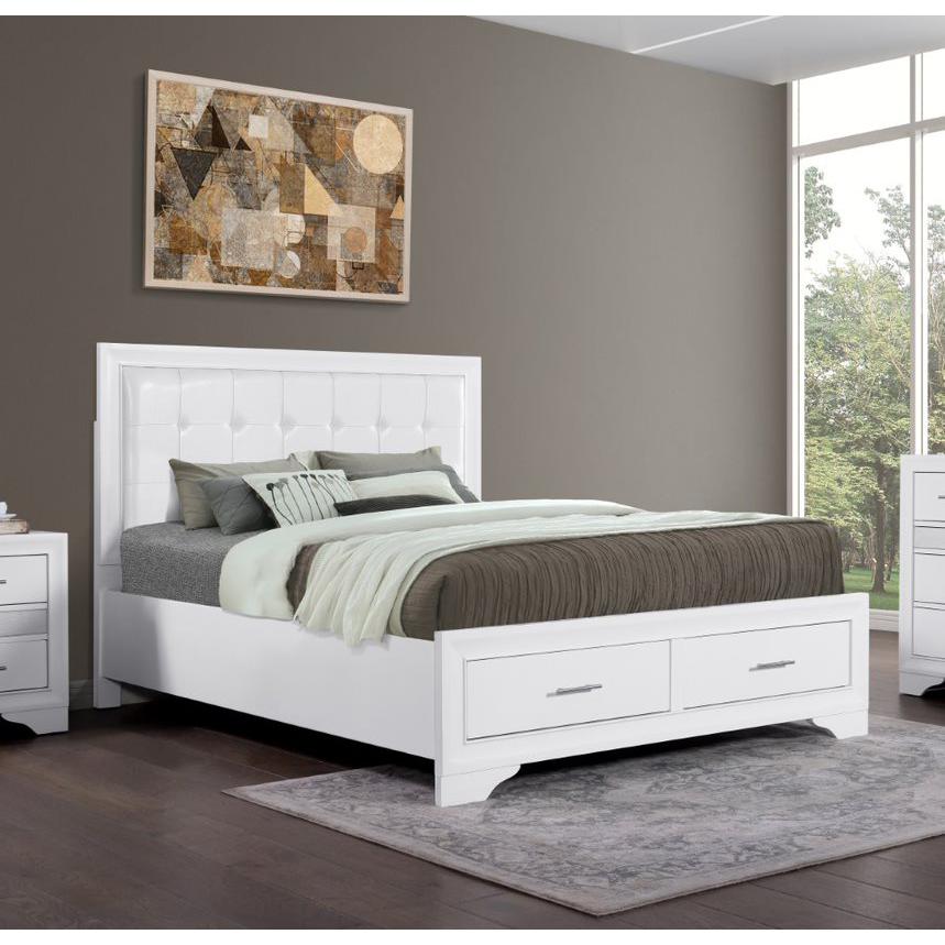Norah Queen Bed Only, White