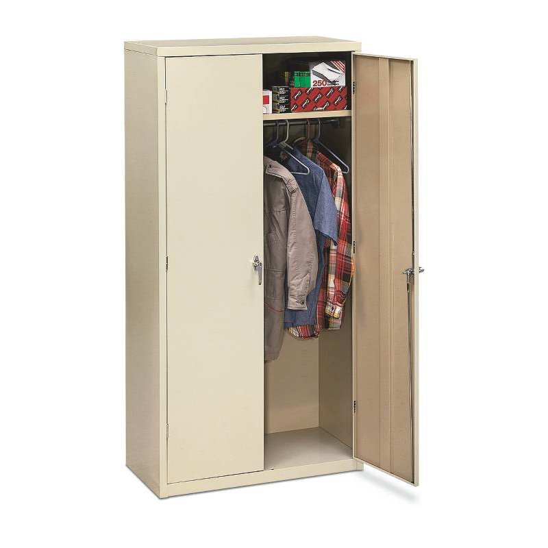 HON Brigade Storage Cabinet | 36"W x 18-1/8"D x 72"H | Putty Finish