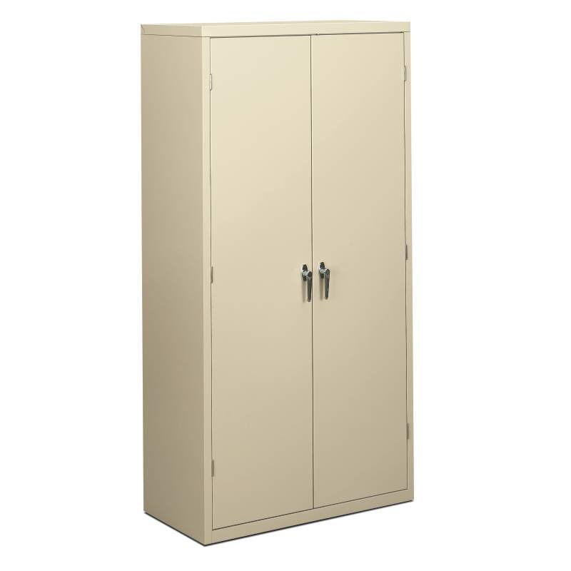 HON Brigade Storage Cabinet | 36"W x 18-1/8"D x 72"H | Putty Finish