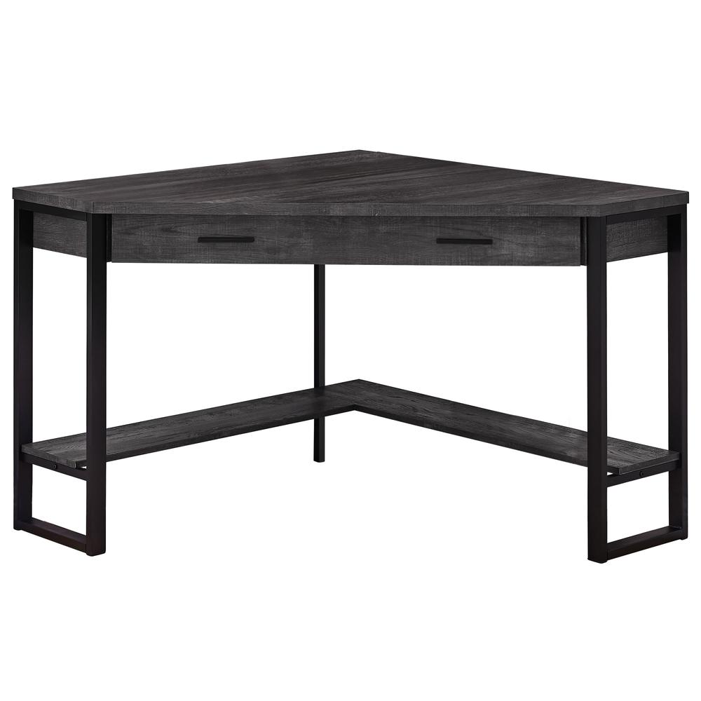 Image of Computer Desk - 42"L / Black Reclaimed Wood Corner