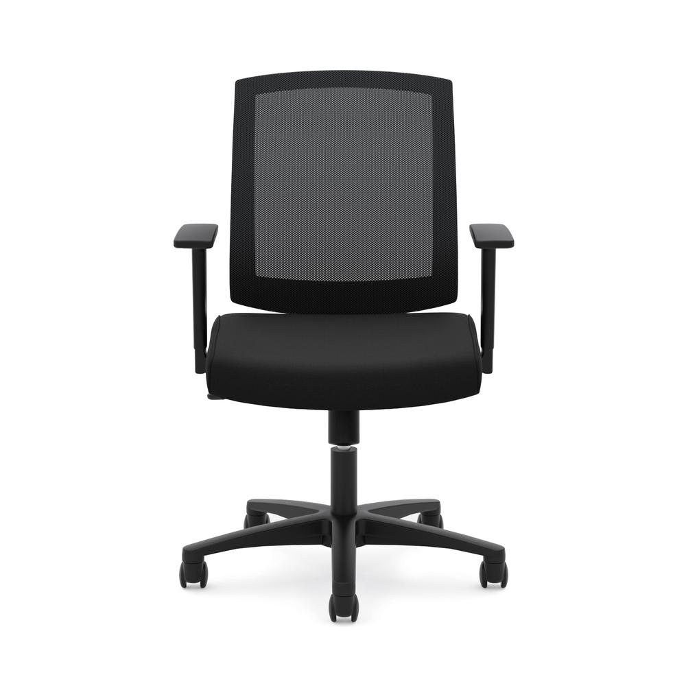 HON Torch Mesh Task Chair - Mid-Back, Black Office Chair (HVL511)