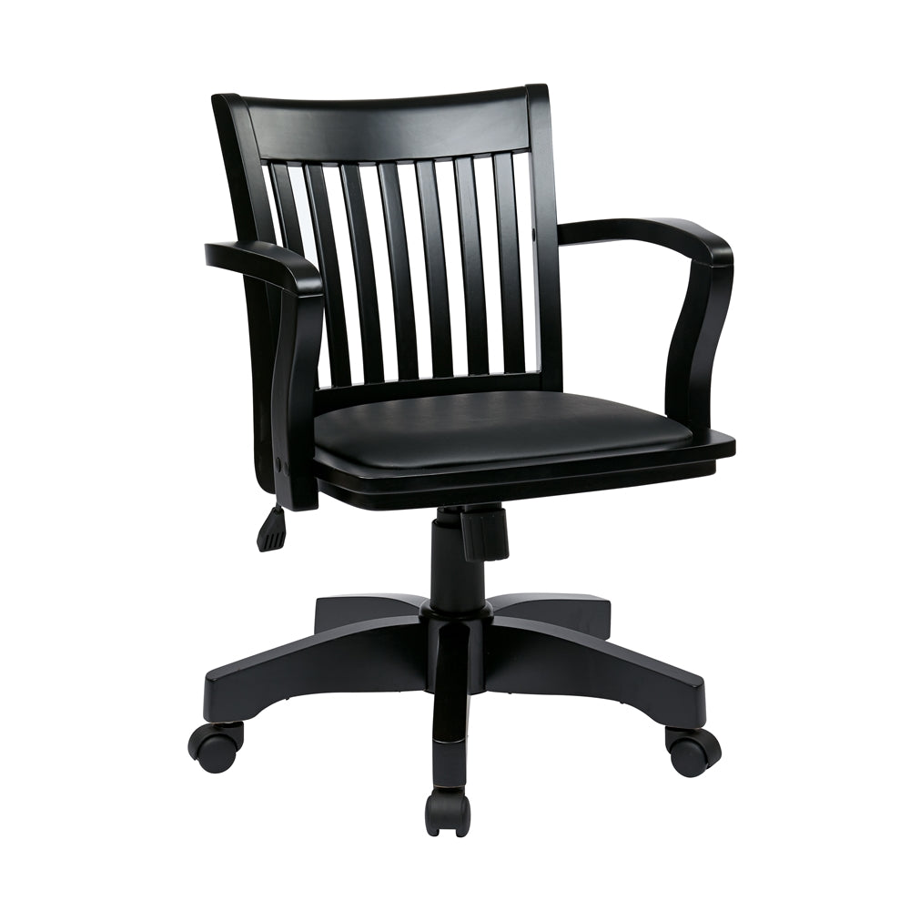 Deluxe Wood Banker Chair