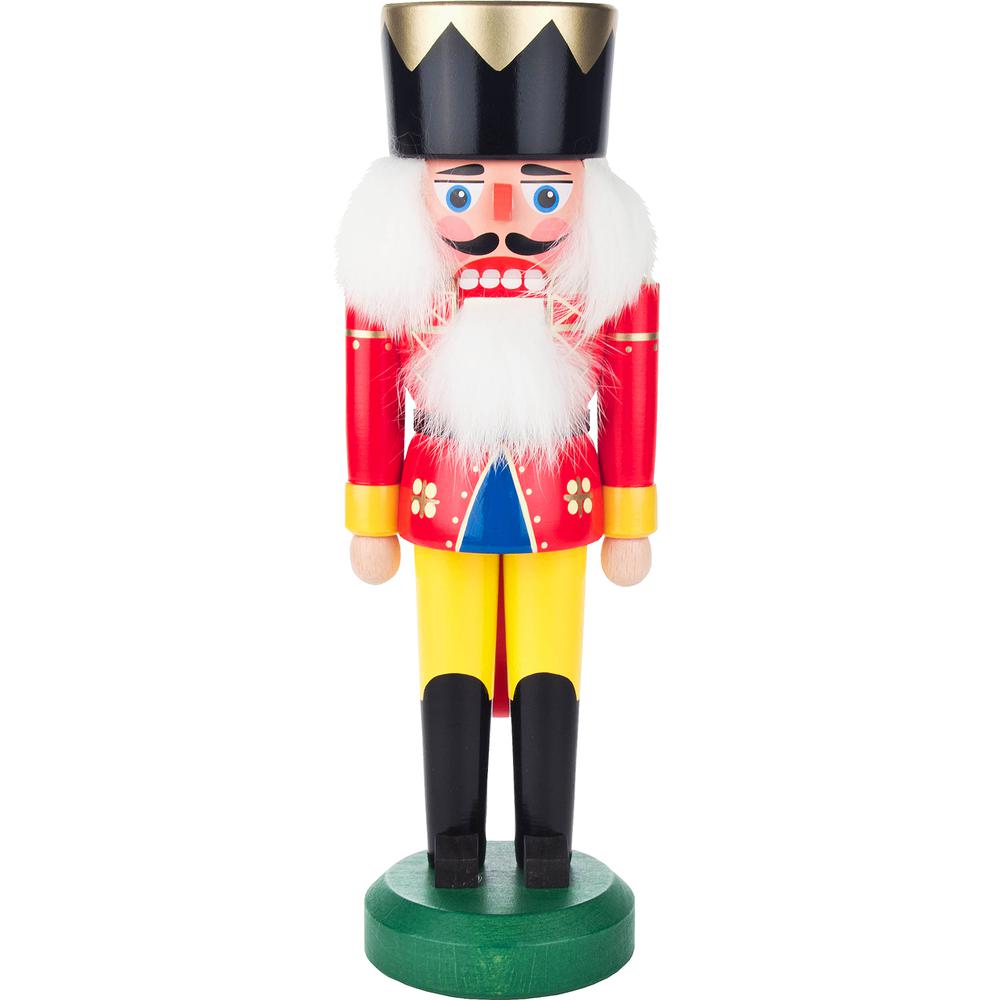 This is the image of 012-015-2 - Dregeno Nutcracker - Red King - 11"H x 4"W x 3"D