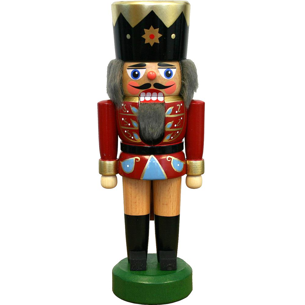 This is the image of 020-007-1 - Dregeno Nutcracker - Red Soldier - 8.75"H x 3"W x 2.75"D