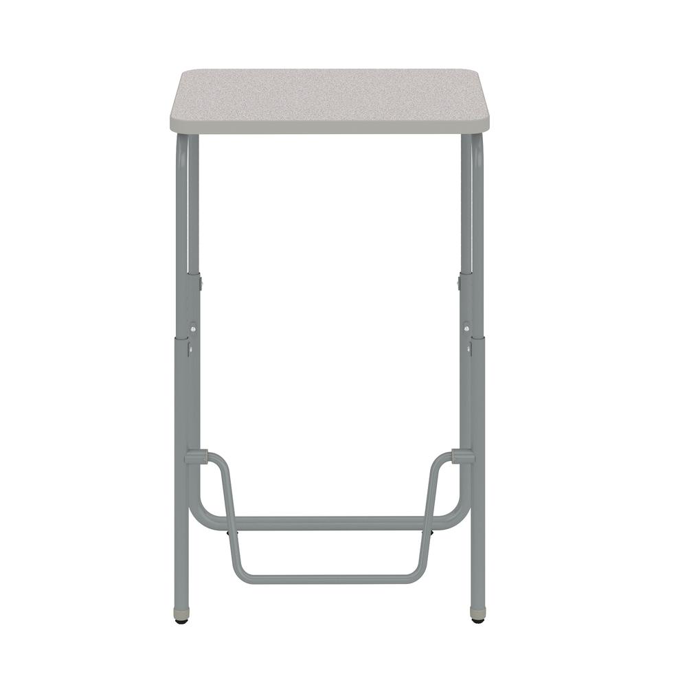 AlphabetterÂź 2.0 Height â Adjustable Student Desk With Pendulum Bar 29â-43â - Gray