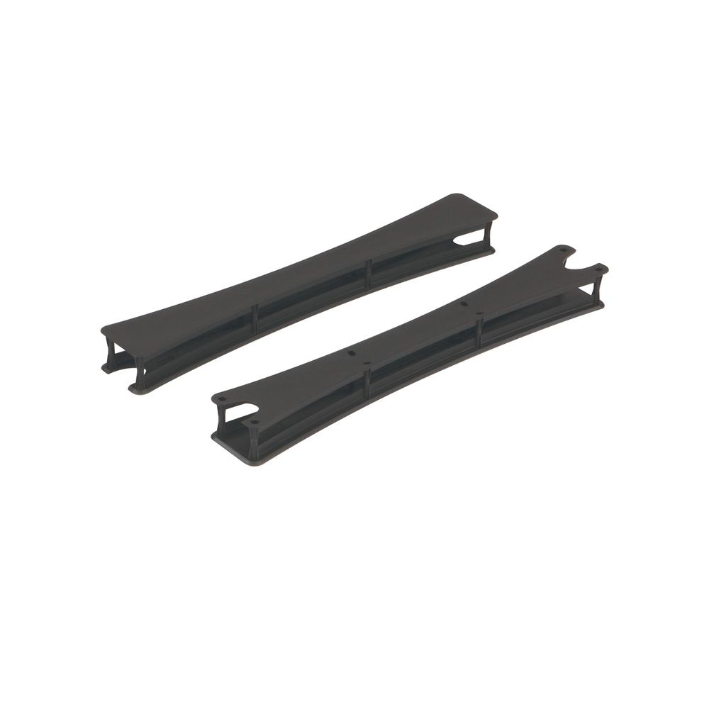 Safco Rumba Tables T-Leg Caps - Plastic - Black - 3.3" W x 1" D x 2" H