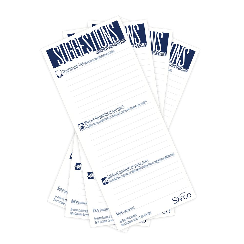 Image of Refill Suggestion Cards - 60 Packs Of 25 Per Carton