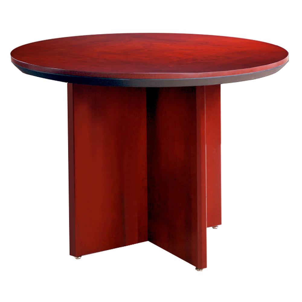 Corsica Conference Table, 42" dia. x 29-1/2" h, Sierra Cherry