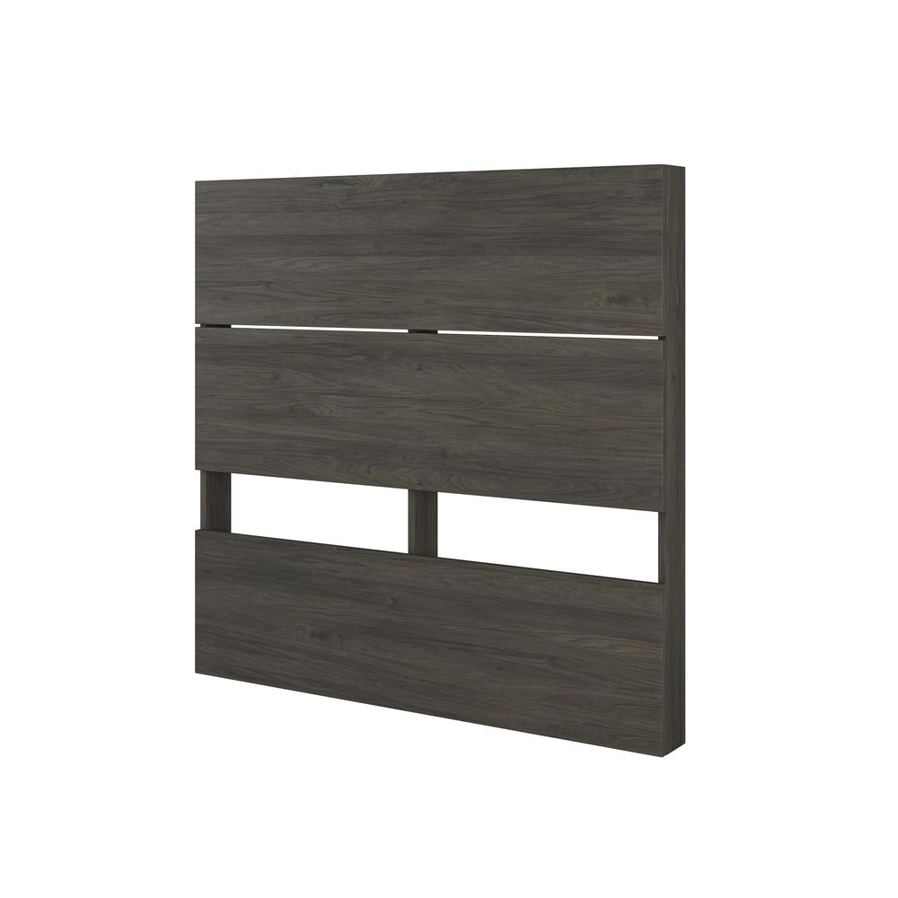 Volt 4-Piece Twin Size Bedroom Set in Bark Grey and White