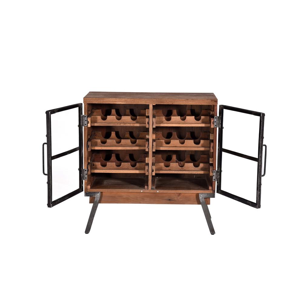 This is the image of Caramel/Iron Wine Cabinet
