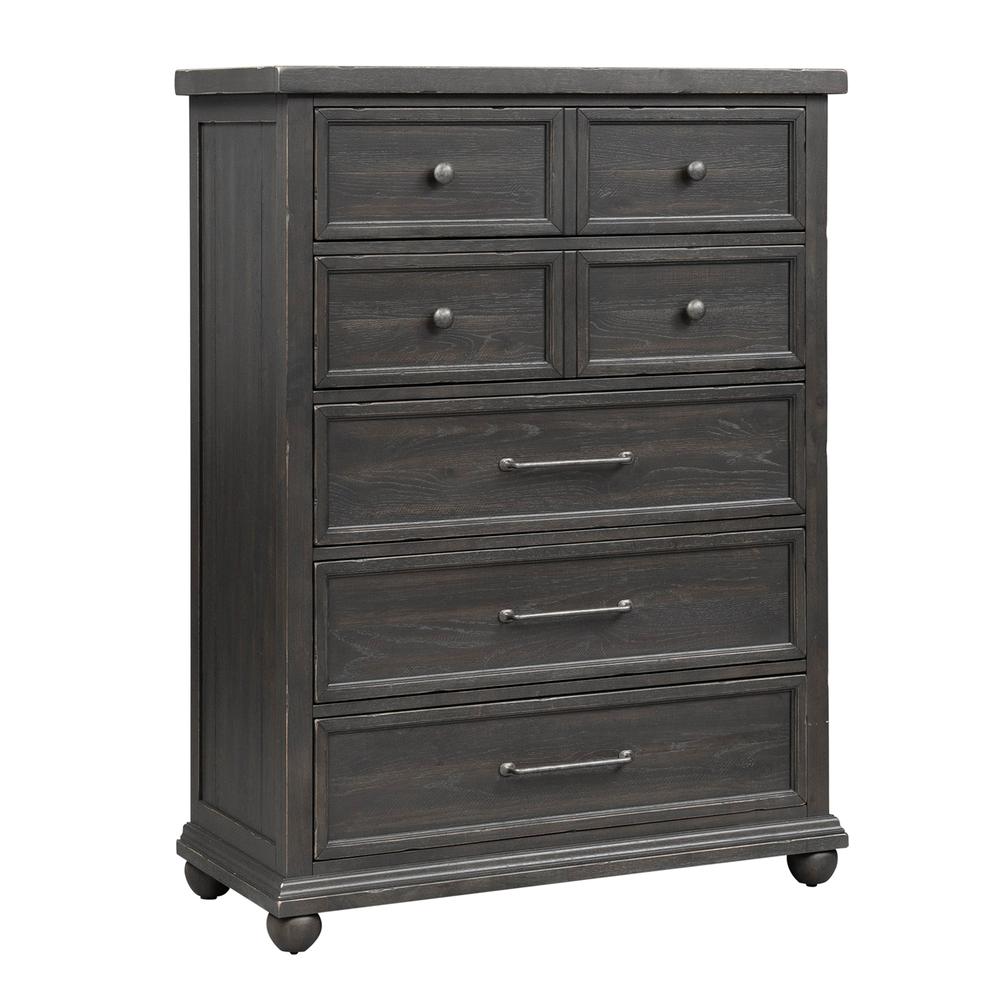 Image of 5 Drawer Chest, Chalkboard Finish