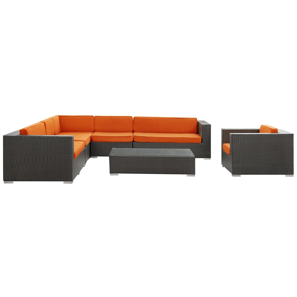 Palm 7 Piece Outdoor Patio Sectional Set