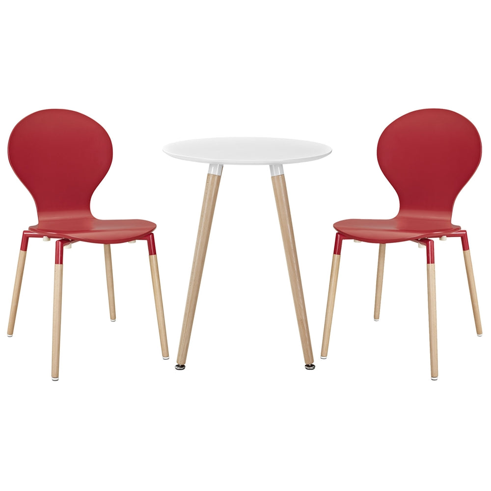 Path Dining Chairs and Table Set of 3
