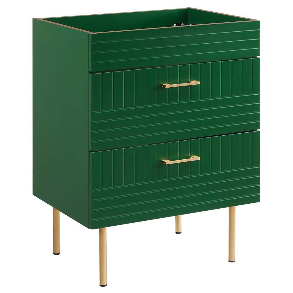 Image of Daybreak 24" Bathroom Vanity Cabinet (Sink Basin Not Included), Green