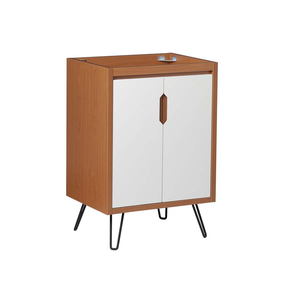 Image of Energize 24" Bathroom Vanity Cabinet, Cherry White