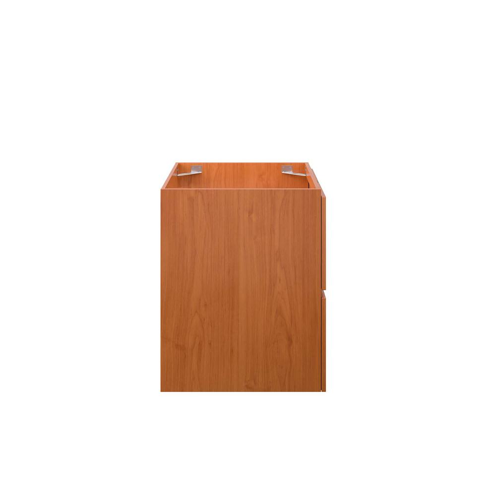 Scenic 24" Wall-Mount Bathroom Vanity Cabinet, Cherry Walnut