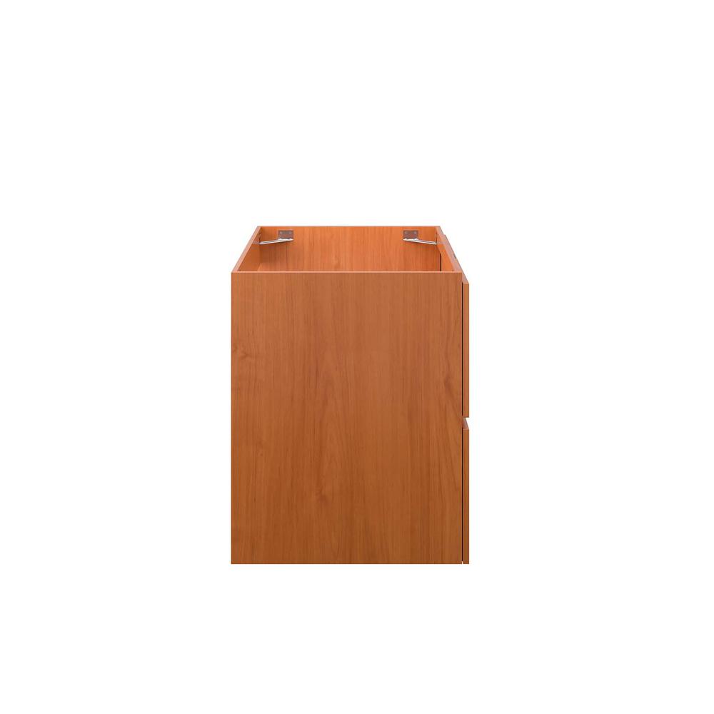 Scenic 30" Wall-Mount Bathroom Vanity Cabinet, Cherry Walnut