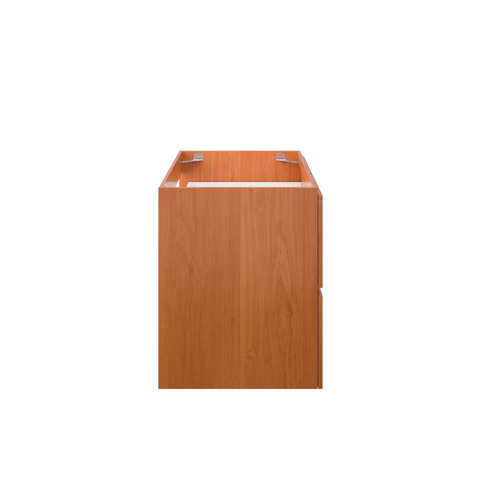 Scenic 36" Wall-Mount Bathroom Vanity Cabinet, Cherry Walnut