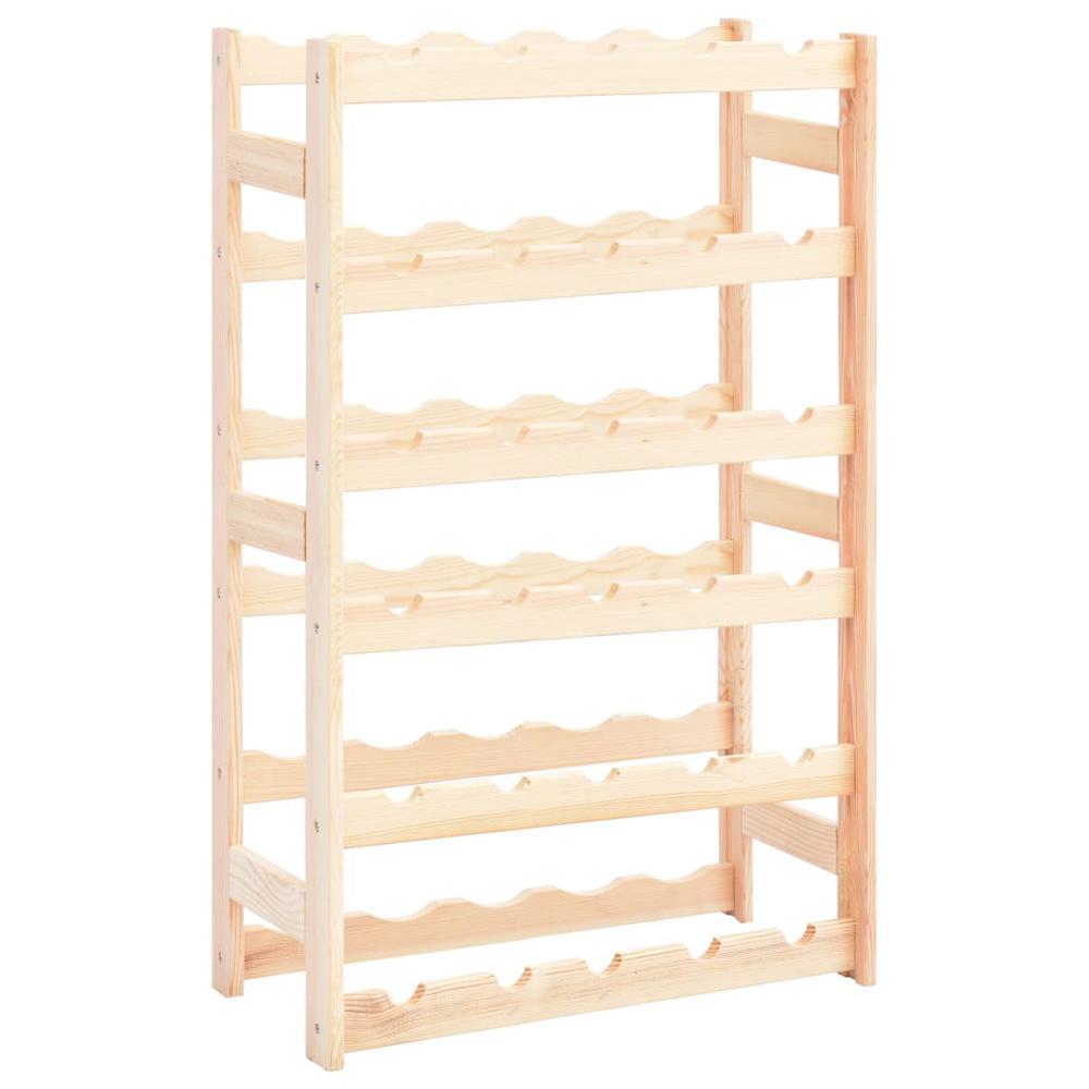 This is the image of vidaXL Pinewood Wine Rack for 30 Bottles