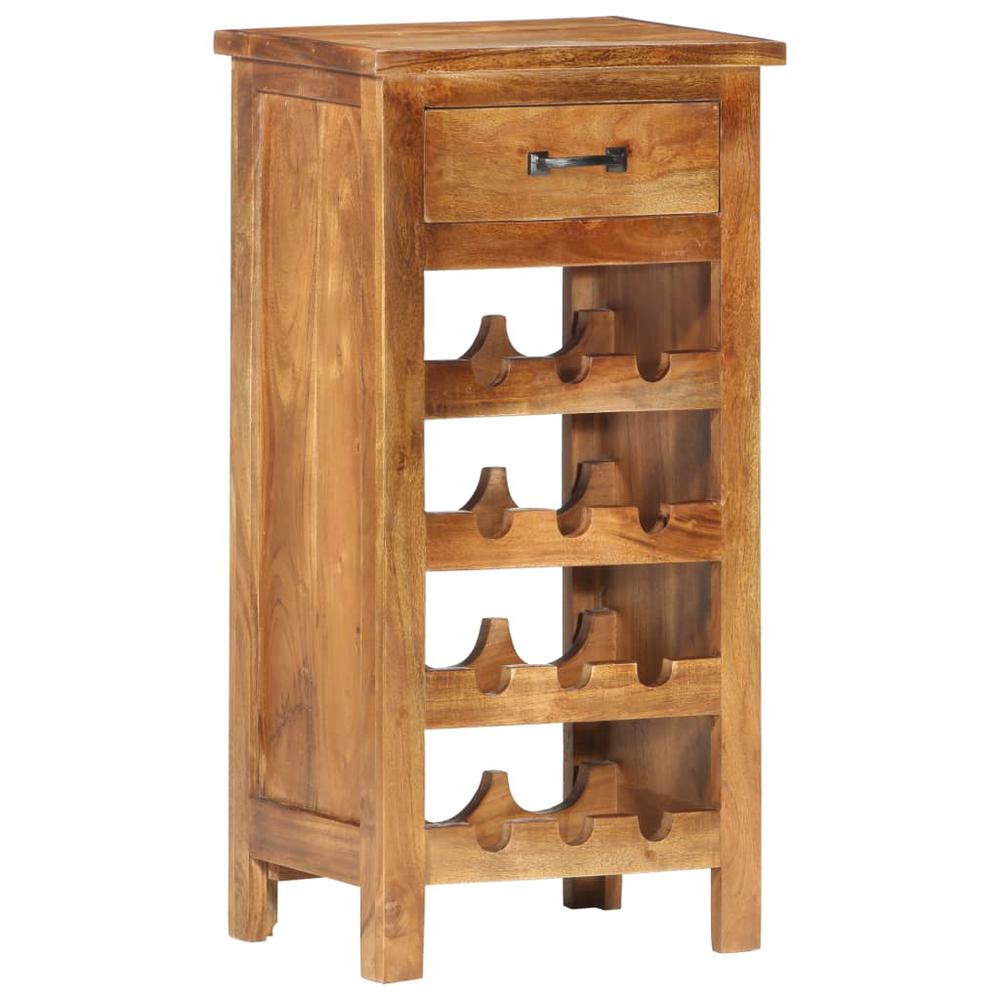 This is the image of vidaXL Solid Acacia Wood Wine Cabinet, 15.7"x11.8"x31.5"