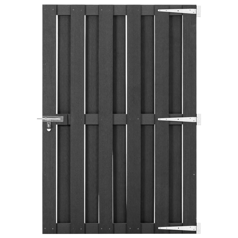 This is the image of vidaXL Gray Garden Gate WPC 39.4"x59.1"