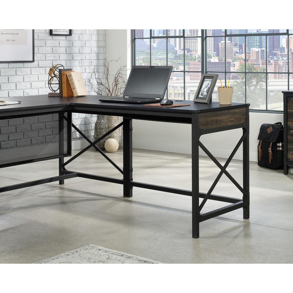 This is the image of 42-Inch Commercial Desk Return in Carbon Oak