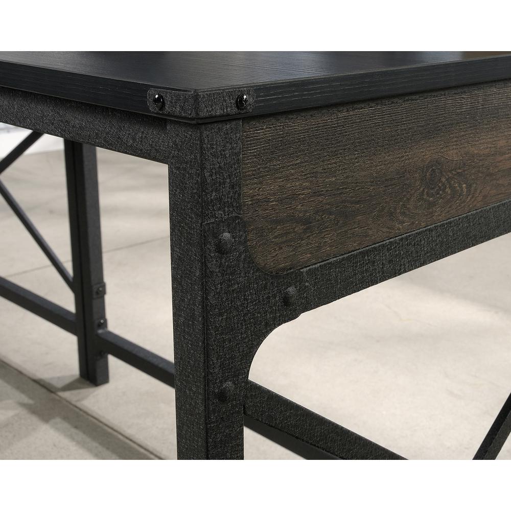 42-Inch Commercial Desk Return in Carbon Oak