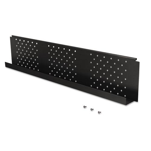 Height-Adjustable Flipper Table Modesty Panel - 60w x 3d x 9-1/2h - Black