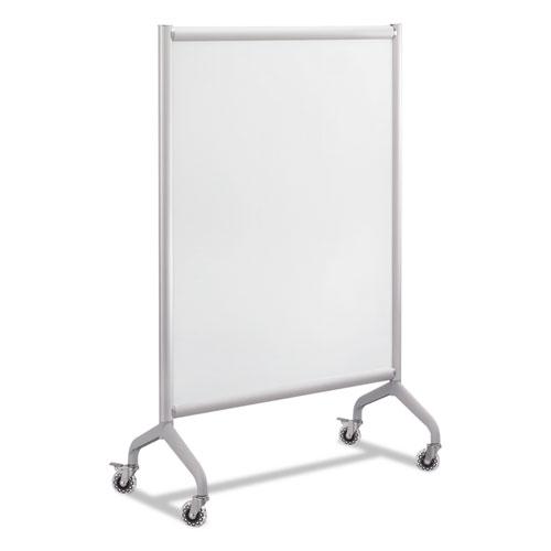 Rumba Full Panel Whiteboard Screen, 36w x 16d x 54h, White/Gray
