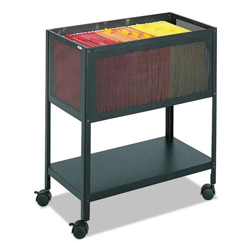 Mesh Tub, Metal, 1 Shelf, 1 Bin, 13.5" x 24.25" x 27.5", Black