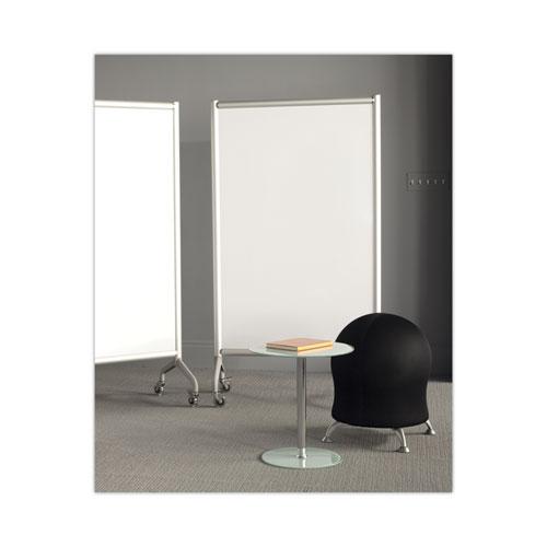 Rumba Full Panel Whiteboard Screen, 36w x 16d x 54h, White/Gray