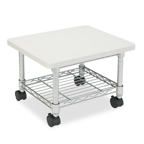 Image of Underdesk Printer/Fax Stand, Engineered Wood, 2 Shelves, 19" X 16" X 13.5", Gray