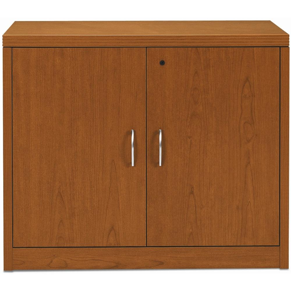 HON Valido H115291 Storage Cabinet - 36" x 20" x 29.5" - 2 Doors - Bourbon Cherry Finish