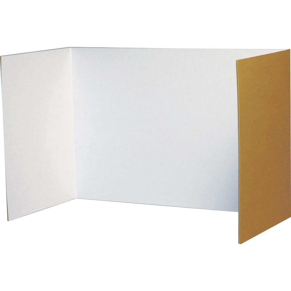 Pacon Privacy Boards - 48"W x 16"H - 4 Boards/Pack - White