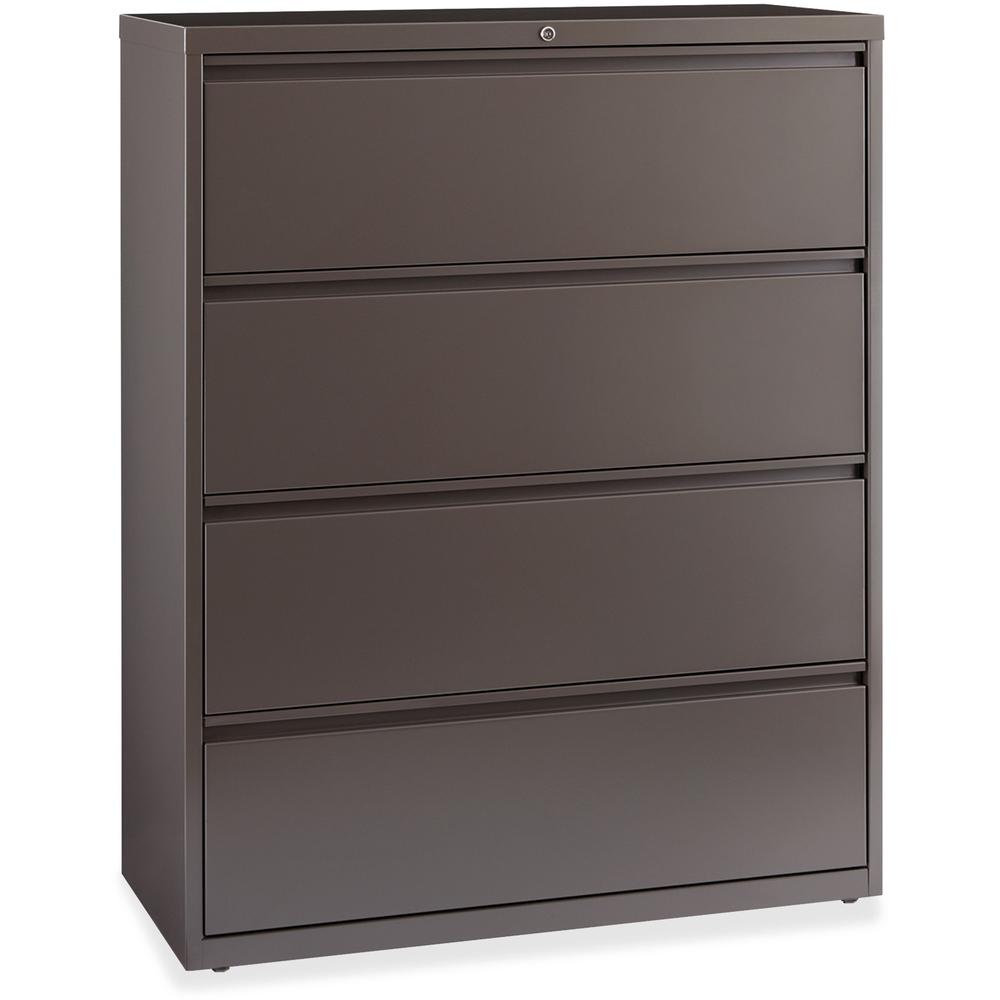 Lorell Fortress 42- Lateral File - 4-Drawer - Letter/Legal/A4 - Magnetic Label Holder