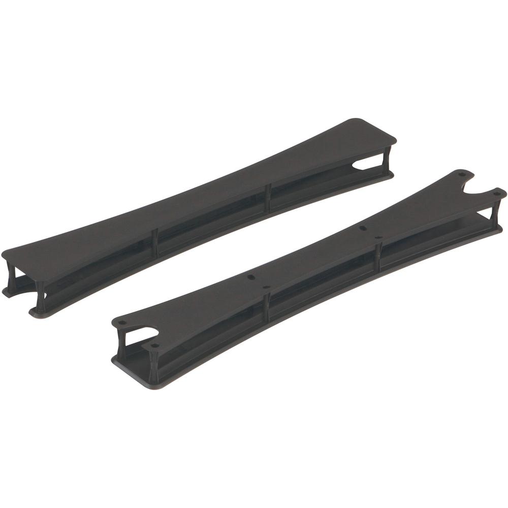 Safco Rumba Tables T-Leg Caps - Plastic - Black - 3.3" W x 1" D x 2" H