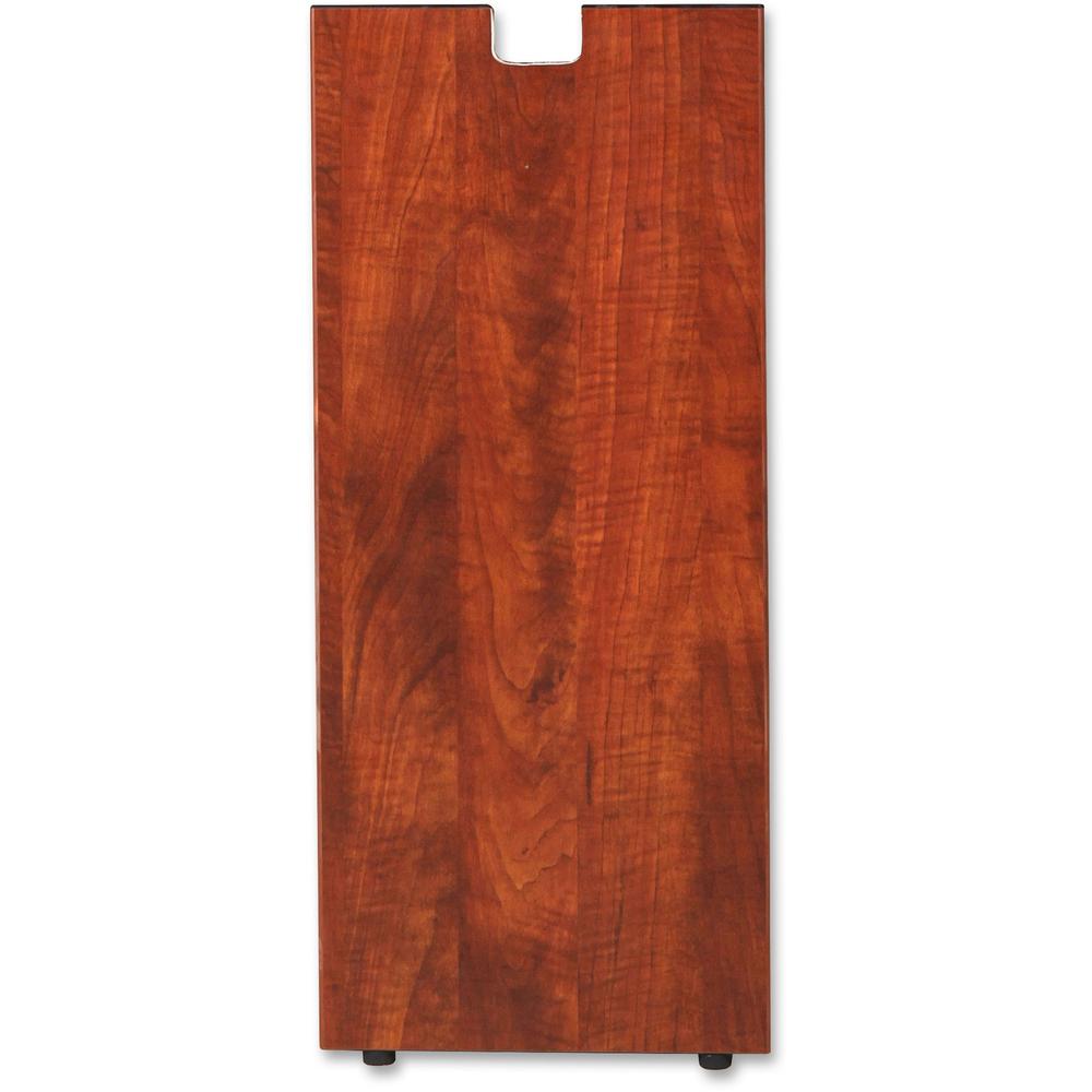 Lorell Cherry Laminate Credenza Leg - Rectangular Base - 28" H x 11.75" W x 1" D - Assembly Required - Cherry, Laminated