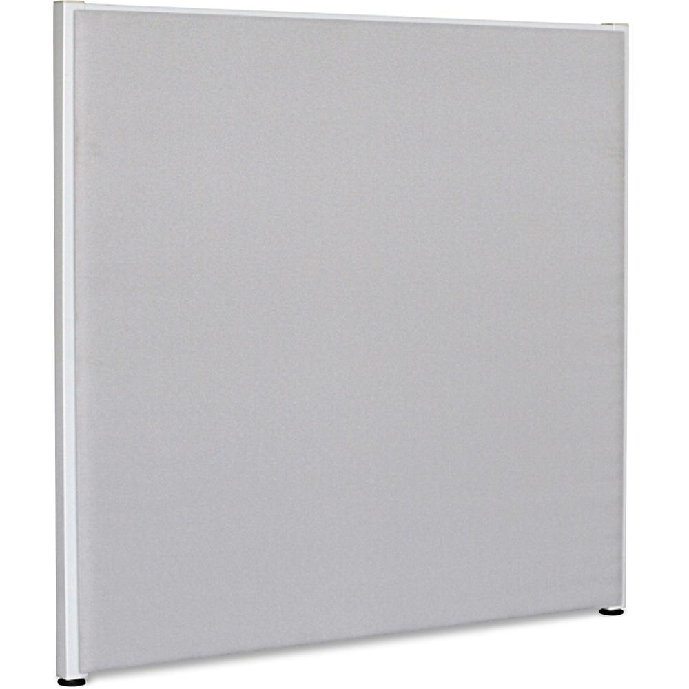 Lorell Gray Fabric Panels - 60.8" x 60" - Steel Frame - Gray - 1 Each