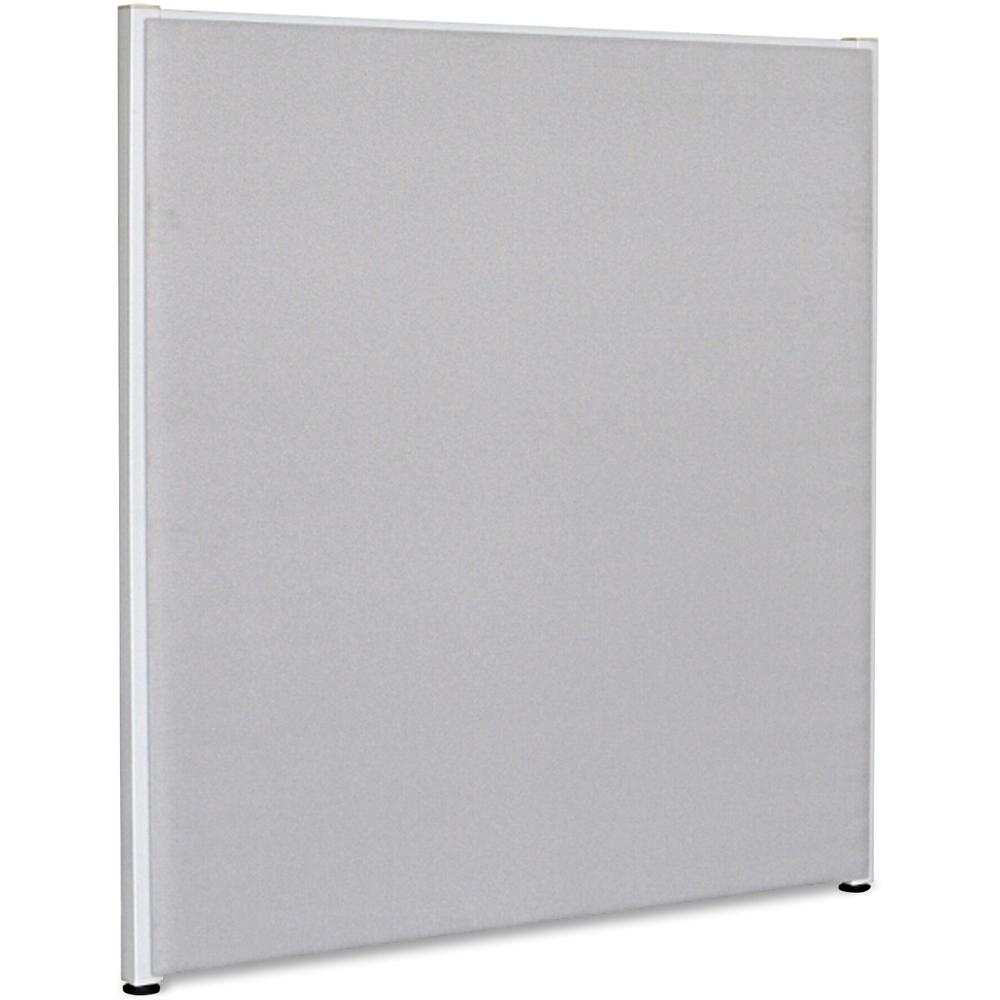 Lorell Gray Fabric Panels - 48.8" x 60" - Steel Frame - Gray - 1 Each