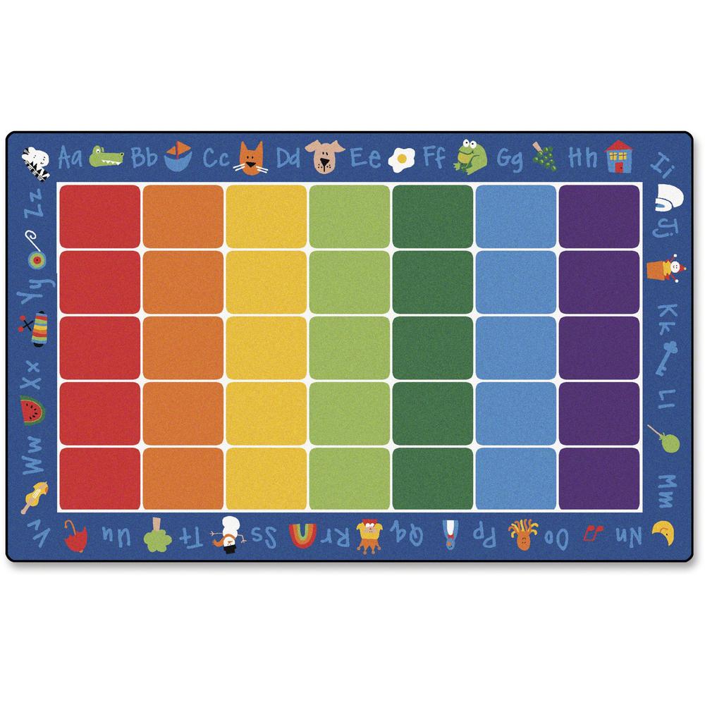This is the image of Carpets for Kids Fun With Phonics Rectangle Rug - 12 ft x 90" - Rectangle