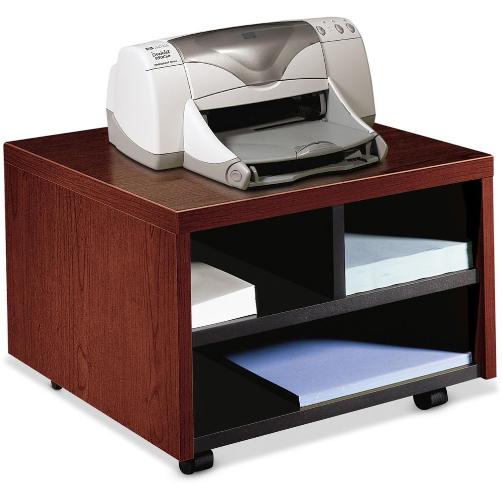 Image of Hon H105679 Printer Cart - Metal - 20" Width X 21.5" Depth X 14.1" Height - Mahogany