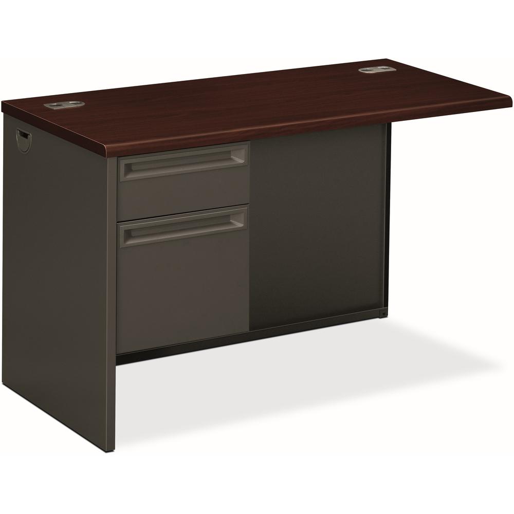 HON 38000 H38216L Return - 48" x 24" x 29.5" - 2 x Box, File Drawer(s) - Charcoal Finish