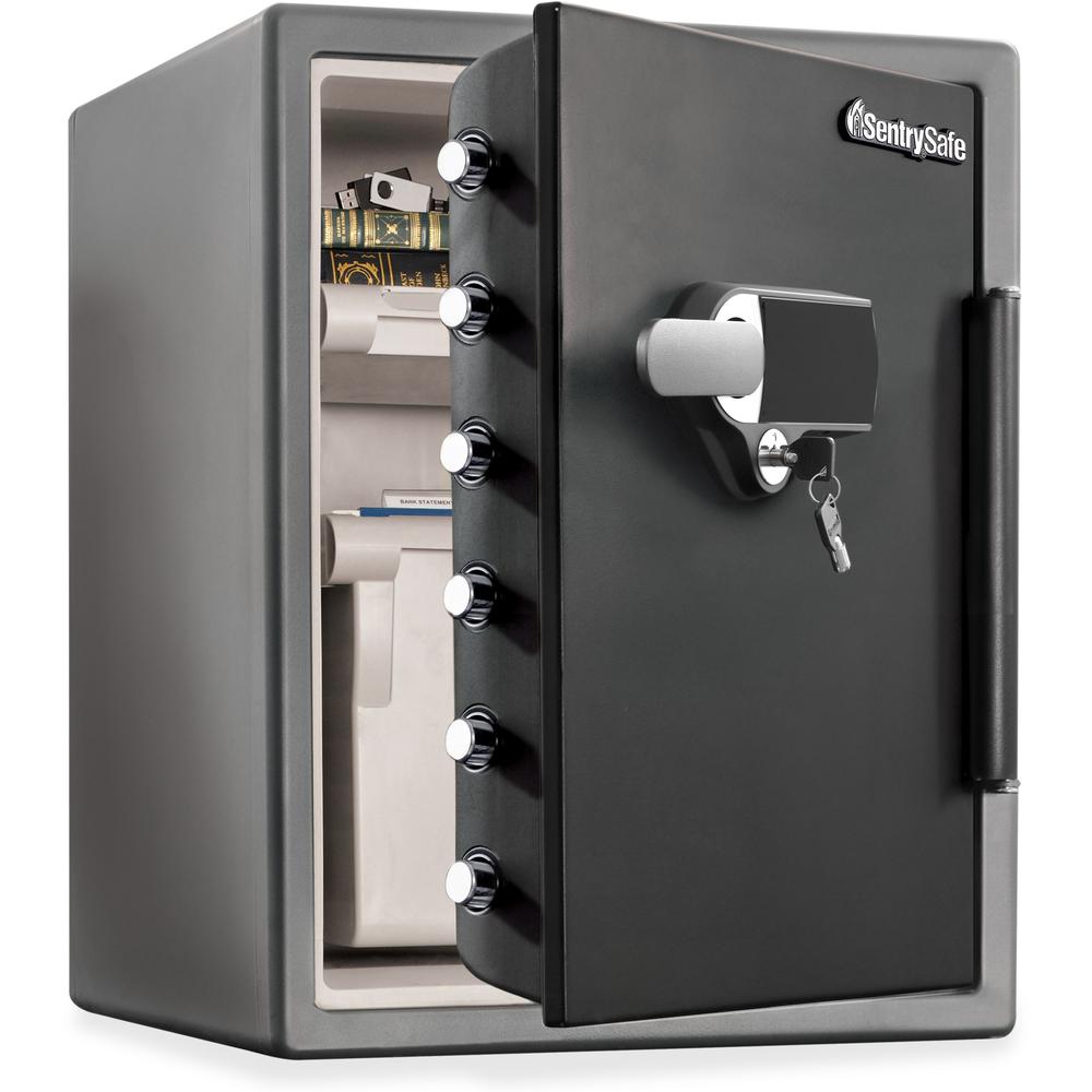Fire-Safe Digital Alarm Water/Fire-resistant Safe - Gunmetal Black - 23.8" x 18.6" x 19.3"